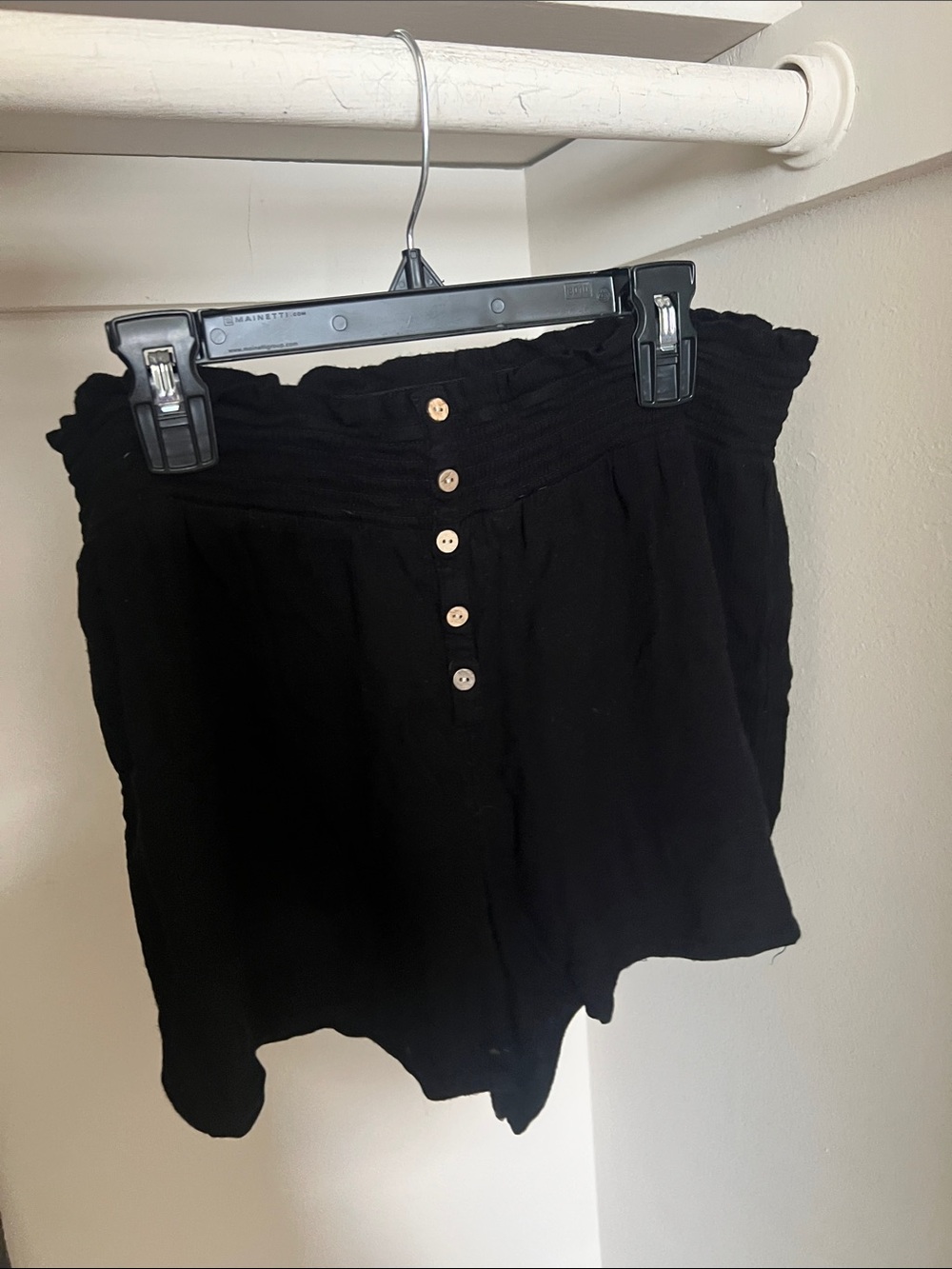 SO Black High-Waist Linen Women’s Shorts
